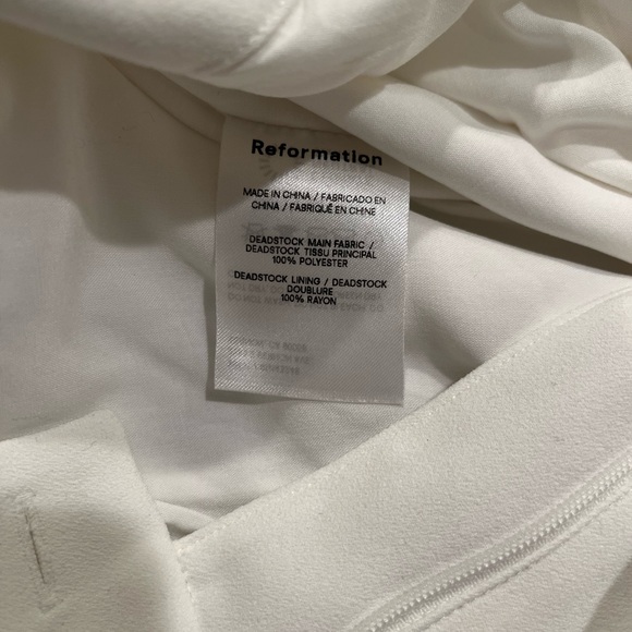 Reformation Faye Pant in Ivory - Picture 8 of 10